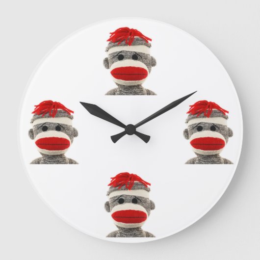 Grande Horloge Ronde Sock Monkey (Recto)