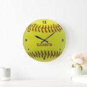 Grande Horloge Ronde Softball custom (Maison)