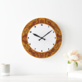 Grande Horloge Ronde Soie orientale opulente (Maison)