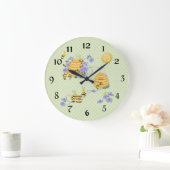 Grande Horloge Ronde Soirée dansante d'abeille (Maison)