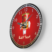 Grande Horloge Ronde Soldat Drôle Nutcracker Toy (Angle)