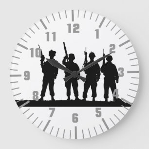 Grande Horloge Ronde soldats d'armée
