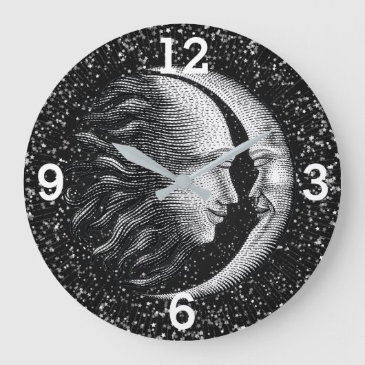 Grande Horloge Ronde Soleil céleste et lune (Recto)