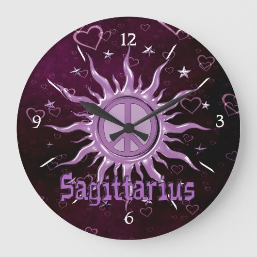Grande Horloge Ronde Soleil de Paix Sagittarius (Recto)