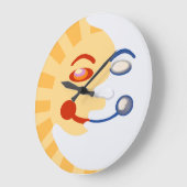 Grande Horloge Ronde Soleil et faces de lune (Angle)