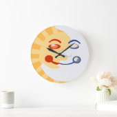 Grande Horloge Ronde Soleil et faces de lune (Maison)