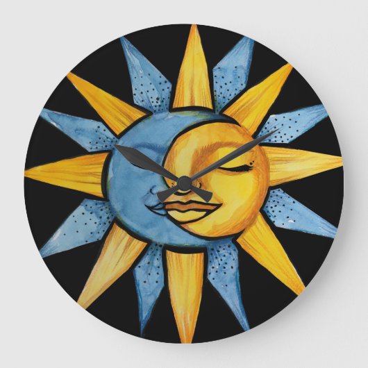 Grande Horloge Ronde Soleil et lune                                 (Recto)