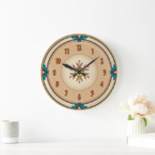 Grande Horloge Ronde Soleil Kachina plumé (Maison)