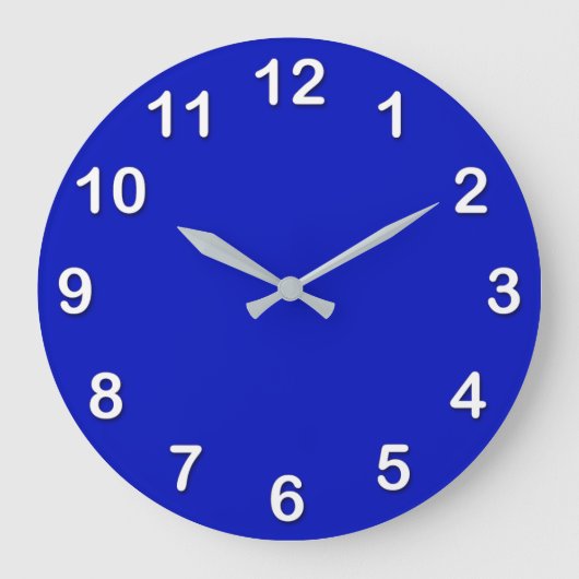 Grande Horloge Ronde Solid Color: Royal Blue (Recto)