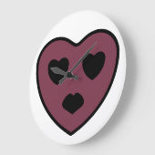 Grande Horloge Ronde Sortie visage coeur (Angle)