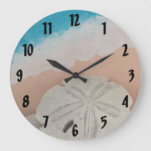 Grande Horloge Ronde Souhaits de plage