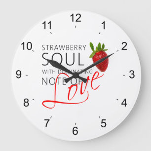 Grande Horloge Ronde Soul aux fraises