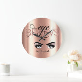 Grande Horloge Ronde Sourcil Microblading teintant cirer les yeux roses (Maison)