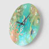 Grande Horloge Ronde Sous Le Design Sea Beach (Angle)