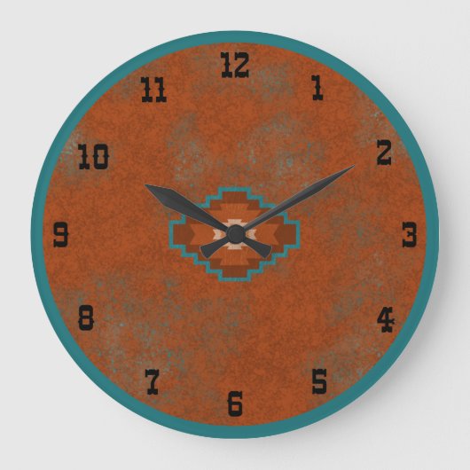 Grande Horloge Ronde Southwest Canyons Geometric Mesa Old West (Recto)