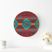 Grande Horloge Ronde southwestrn ethnic geometric pattern (Maison)