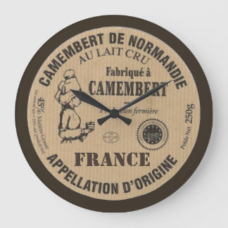 Grande Horloge Ronde Souvenir de France : Le camembert