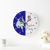 GRANDE HORLOGE RONDE SPAGHETTI PARTI CUISINE ITALIENNE, RESTAURANT, BLA (Maison)