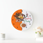 GRANDE HORLOGE RONDE SPAGHETTI PARTY DANCE, CUISINE ITALIENNE ET TOMATE (Maison)