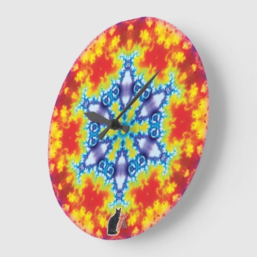 Grande Horloge Ronde Sparky Kaleidoscope (Angle)