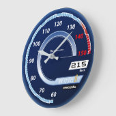 Grande Horloge Ronde Speedometer Round Wall Clock (Angle)
