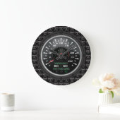 Grande Horloge Ronde Speedomètre personnalisé (Maison)