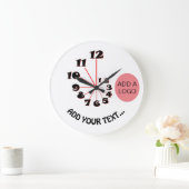 Grande Horloge Ronde Spirale de Fibonacci (Maison)