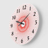 Grande Horloge Ronde Spiro Fleur Fibonacci (Angle)