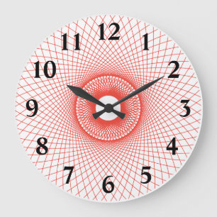 Grande Horloge Ronde Spiro Fleur Fibonacci