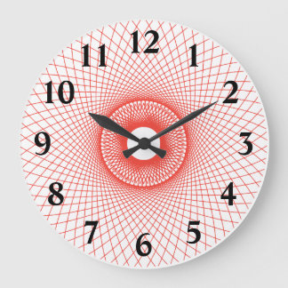 Grande Horloge Ronde Spiro Fleur Fibonacci