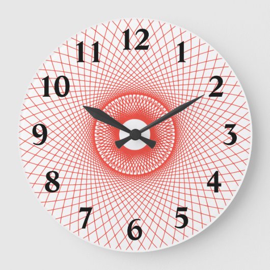 Grande Horloge Ronde Spiro Fleur Fibonacci (Recto)