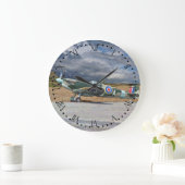 Grande Horloge Ronde Spitfire Under Storm Clouds (Maison)