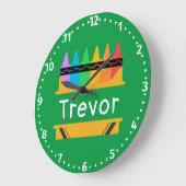 Grande Horloge Ronde Split Crayon Box Personalized (Angle)