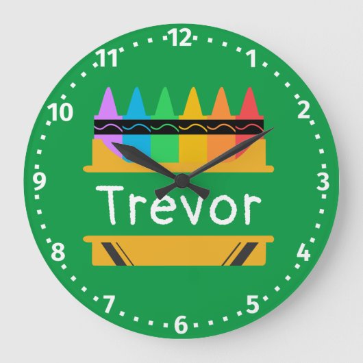 Grande Horloge Ronde Split Crayon Box Personalized (Recto)