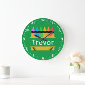 Grande Horloge Ronde Split Crayon Box Personalized (Maison)