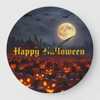 Grande Horloge Ronde Spooky Glow Halloween Clock – Limited Edition