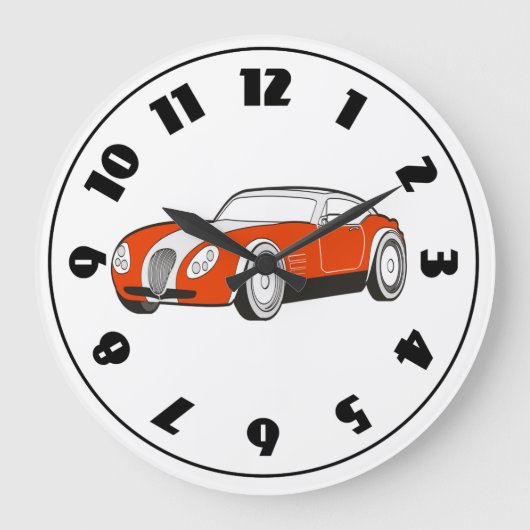 Grande Horloge Ronde Sport Car Clock (Recto)