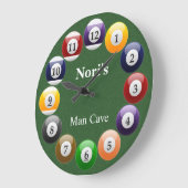 Grande Horloge Ronde Sport de snooker (Angle)