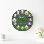 Grande Horloge Ronde Sport de snooker (Maison)