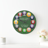 Grande Horloge Ronde Sport de snooker (Maison)