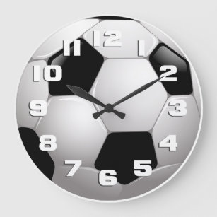 Grande Horloge Ronde Sports de balle de football