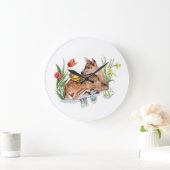 Grande Horloge Ronde Spring Deer (Maison)