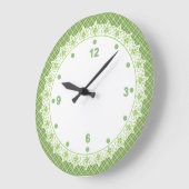Grande Horloge Ronde Spring Green Kitchen Wall Clock (Angle)