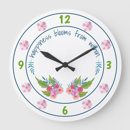 Grande Horloge Ronde Springtime Floral (Recto)