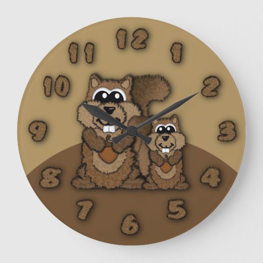 Grande Horloge Ronde Squirrel Clock (Recto)