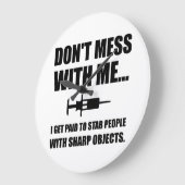 Grande Horloge Ronde Stab Syringe Médicale (Angle)