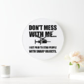 Grande Horloge Ronde Stab Syringe Médicale (Maison)