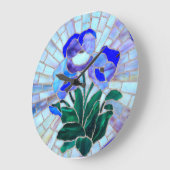 Grande Horloge Ronde stained glass flower clock (Angle)
