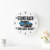 Grande Horloge Ronde Stand Back This Goat Kicks (Maison)