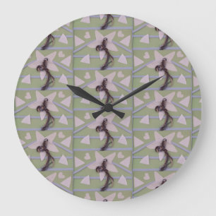 Grande Horloge Ronde Stars flottants